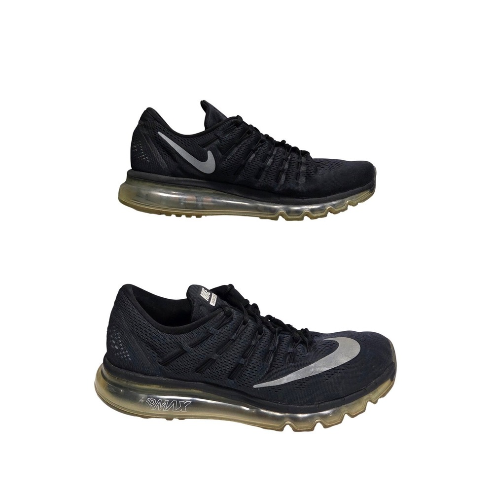 Nike Air Max 2016 Black Silver Running Shoes Mens 9‎ 806771-001